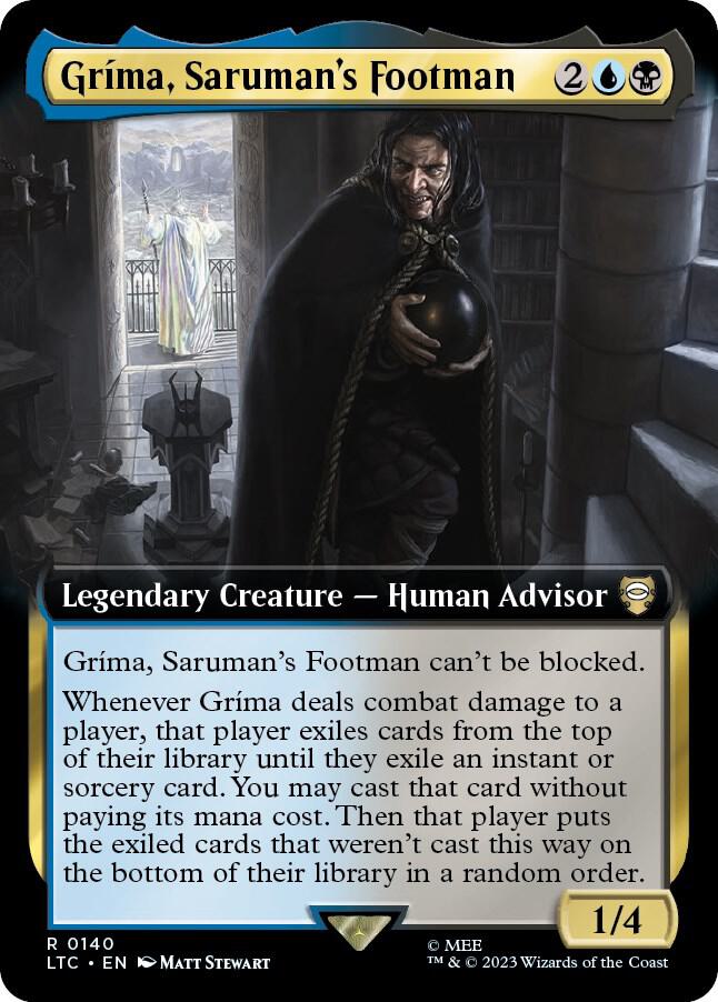 Grima, Saruman's Footman (Extended Art) [Commander: The Lord of the Rings: Tales of Middle-earth] 140