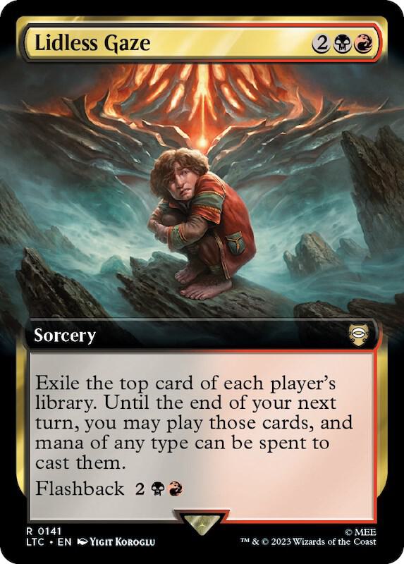 Lidless Gaze (Extended Art) [Commander: The Lord of the Rings: Tales of Middle-earth] 141