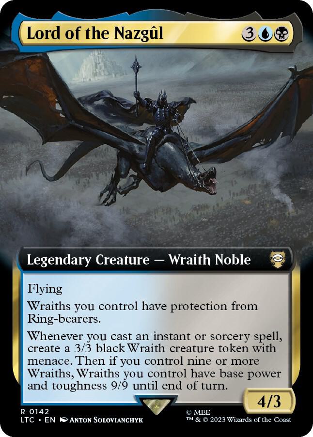 Lord of the Nazgul (Extended Art) [Commander: The Lord of the Rings: Tales of Middle-earth] 142
