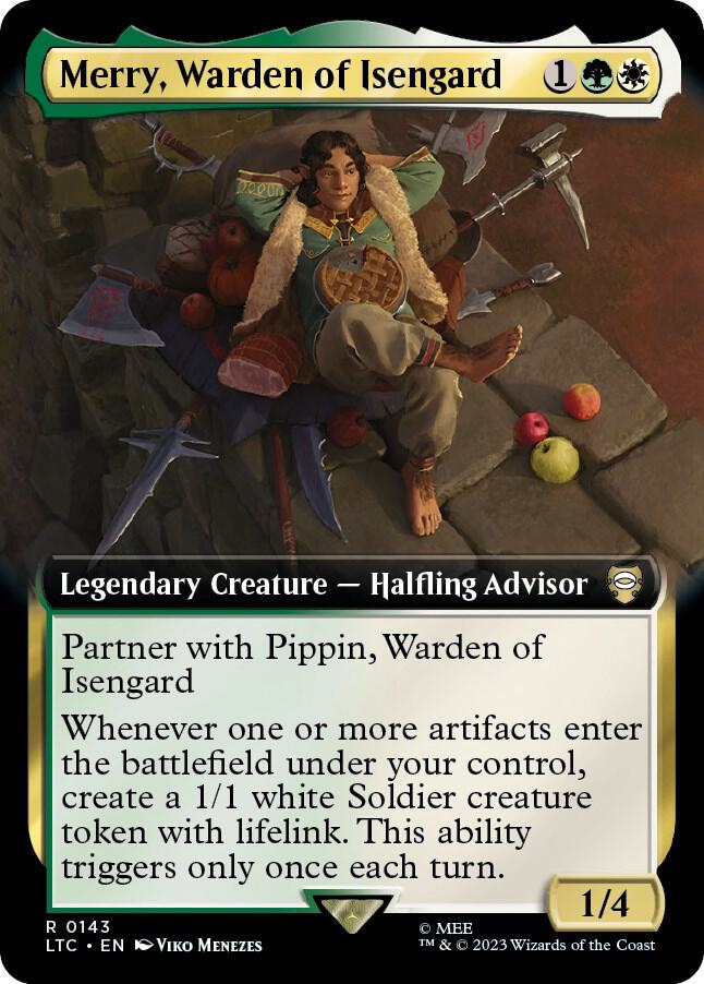 Merry, Warden of Isengard (Extended Art) [Commander: The Lord of the Rings: Tales of Middle-earth] 143