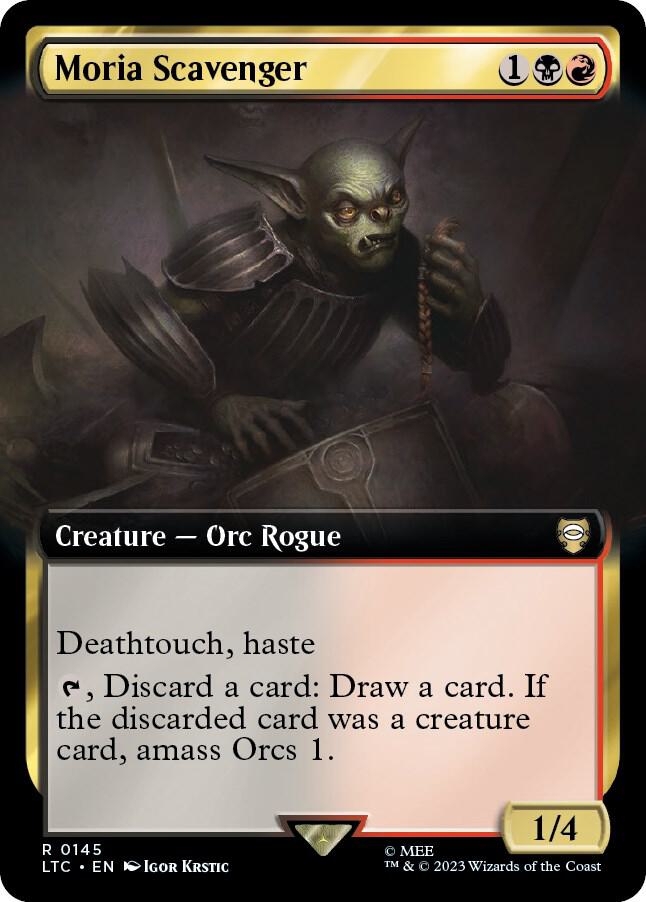 Moria Scavenger (Extended Art) [Commander: The Lord of the Rings: Tales of Middle-earth] 145