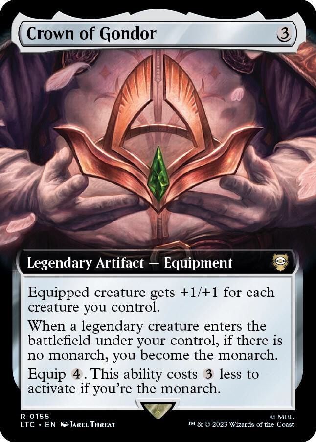 Crown of Gondor (Extended Art) [Commander: The Lord of the Rings: Tales of Middle-earth] 155