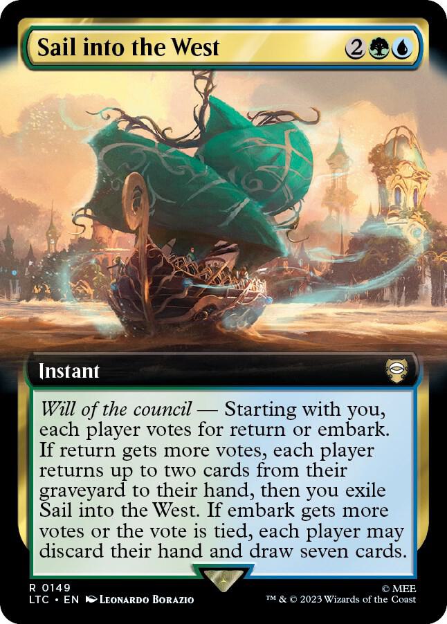 Sail into the West (Extended Art) [Commander: The Lord of the Rings: Tales of Middle-earth] 149