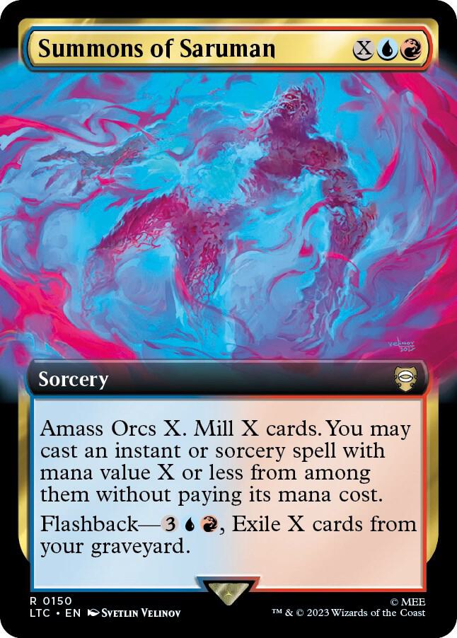 Summons of Saruman (Extended Art) [Commander: The Lord of the Rings: Tales of Middle-earth] 150