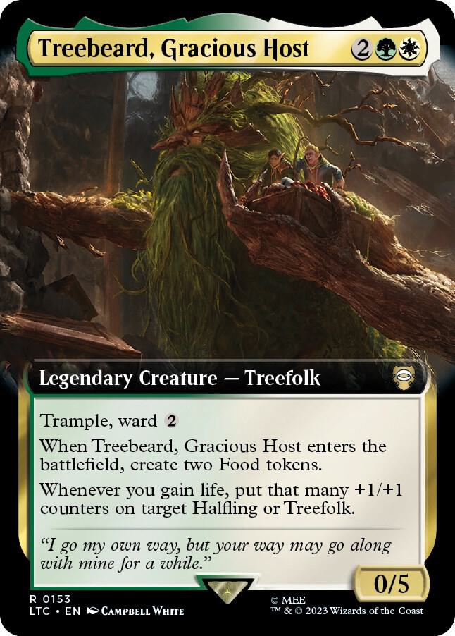 Treebeard, Gracious Host (Extended Art) [Commander: The Lord of the Rings: Tales of Middle-earth] 153
