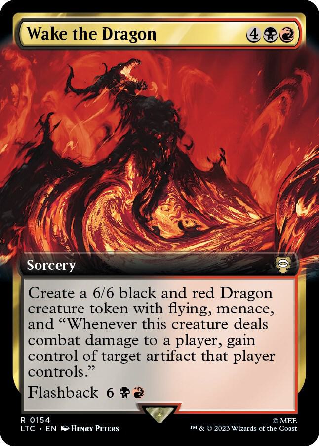 Wake the Dragon (Extended Art) [Commander: The Lord of the Rings: Tales of Middle-earth] 154
