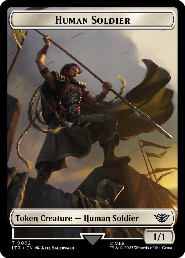 Human Soldier Token (0002) [Universes Beyond: The Lord of the Rings: Tales of Middle-earth] 2