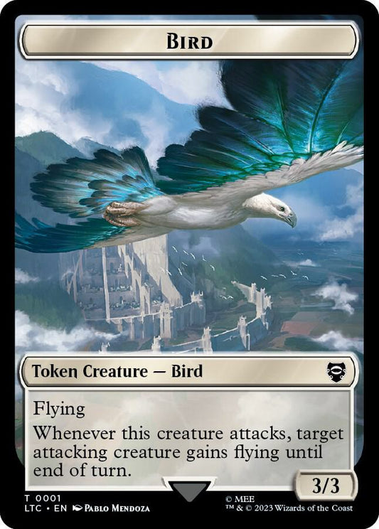 Bird (0001) // Goat Double-Sided Token [Commander: The Lord of the Rings: Tales of Middle-earth] 1 // 2