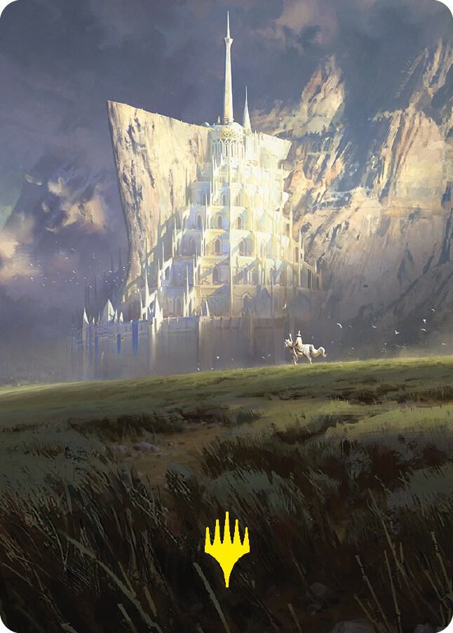Minas Tirith Art Card (Gold-Stamped Signature) [Art Series: Universes Beyond: The Lord of the Rings: Tales of Middle-earth] 55