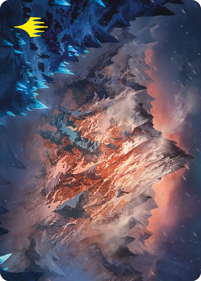 Mountain Art Card (Gold-Stamped Signature) [Art Series: Universes Beyond: The Lord of the Rings: Tales of Middle-earth] 31