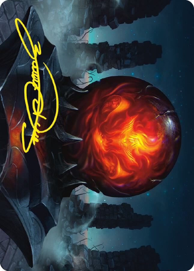 Commander's Sphere Art Card (Gold-Stamped Signature) [Art Series: Universes Beyond: The Lord of the Rings: Tales of Middle-earth] 75