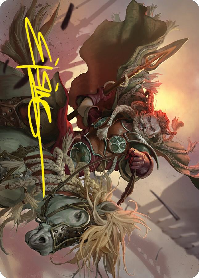 Eomer of the Riddermark Art Card (Gold-Stamped Signature) [Art Series: Universes Beyond: The Lord of the Rings: Tales of Middle-earth] 9