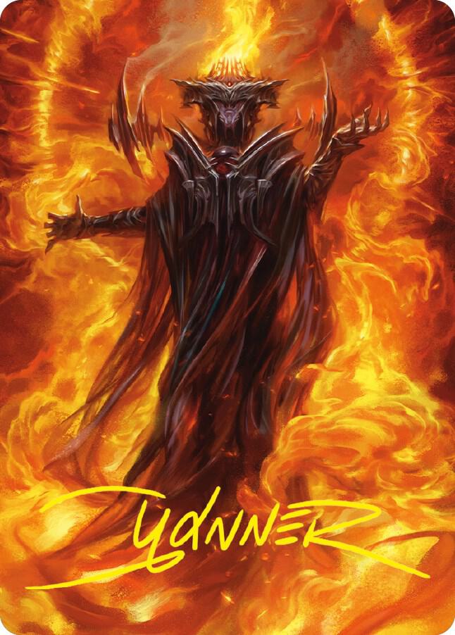 Sauron, the Dark Lord Art Card (Gold-Stamped Signature) [Art Series: Universes Beyond: The Lord of the Rings: Tales of Middle-earth] 21
