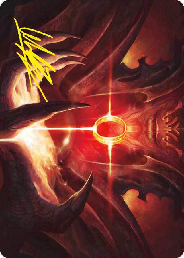 Sol Ring Art Card (Gold-Stamped Signature) [Art Series: Universes Beyond: The Lord of the Rings: Tales of Middle-earth] 76