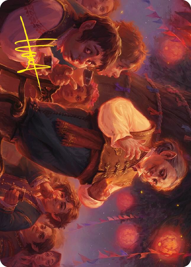 Bilbo, Retired Burglar Art Card (Gold-Stamped Signature) [Art Series: Universes Beyond: The Lord of the Rings: Tales of Middle-earth] 14