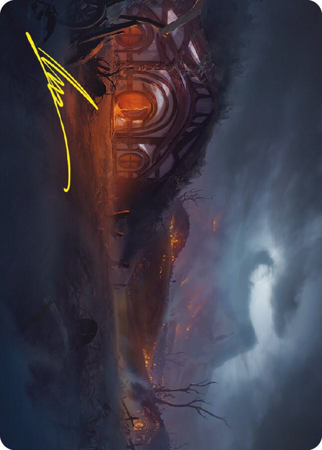 Field of Ruin Art Card (Gold-Stamped Signature) [Art Series: Universes Beyond: The Lord of the Rings: Tales of Middle-earth] 77