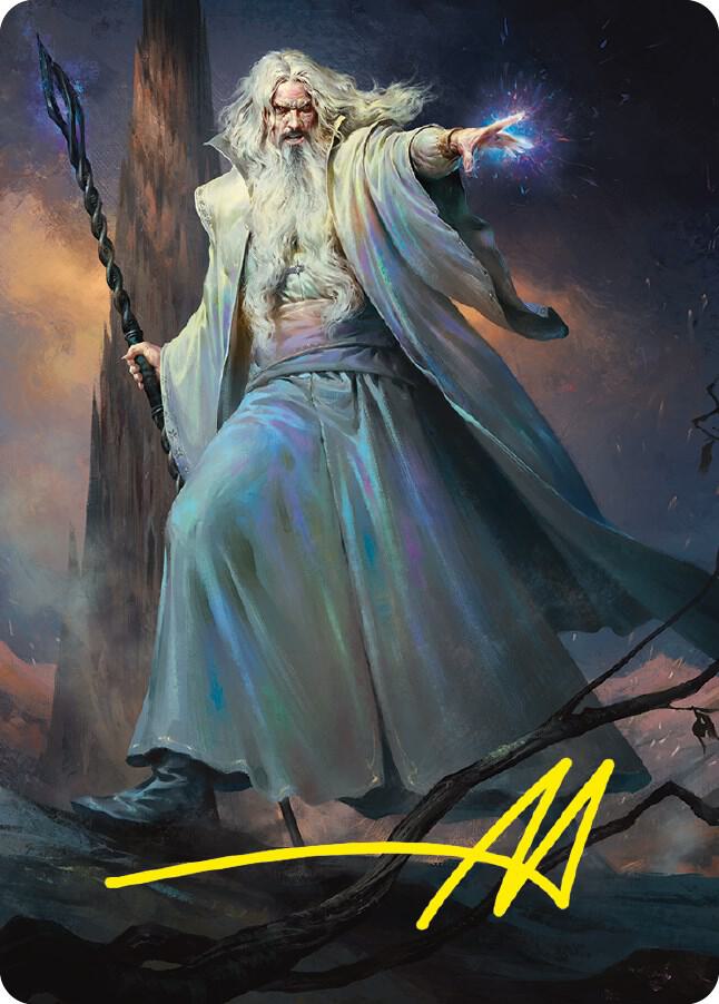 Saruman of Many Colors Art Card (Gold-Stamped Signature) [Art Series: Universes Beyond: The Lord of the Rings: Tales of Middle-earth] 20