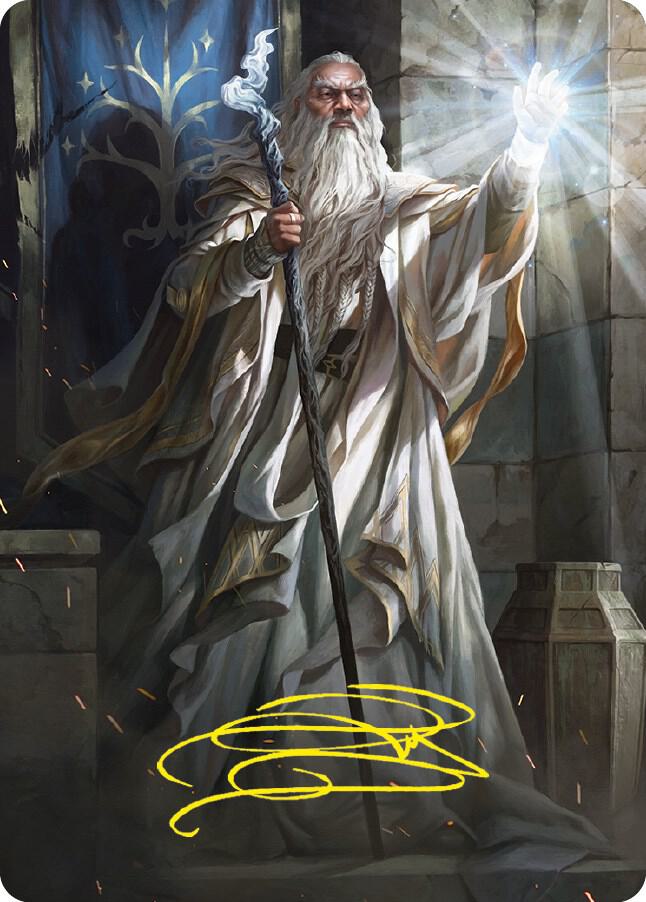 Gandalf the White Art Card (Gold-Stamped Signature) [Art Series: Universes Beyond: The Lord of the Rings: Tales of Middle-earth] 3