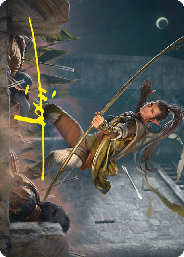 Legolas, Counter of Kills Art Card (Gold-Stamped Signature) [Art Series: Universes Beyond: The Lord of the Rings: Tales of Middle-earth] 17