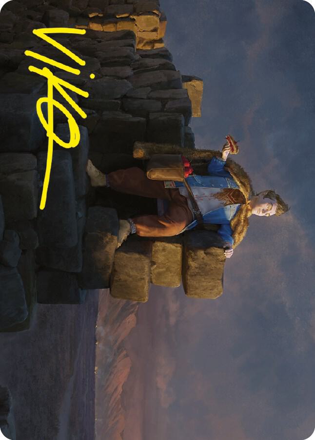 Pippin, Warden of Isengard Art Card (Gold-Stamped Signature) [Art Series: Universes Beyond: The Lord of the Rings: Tales of Middle-earth] 66