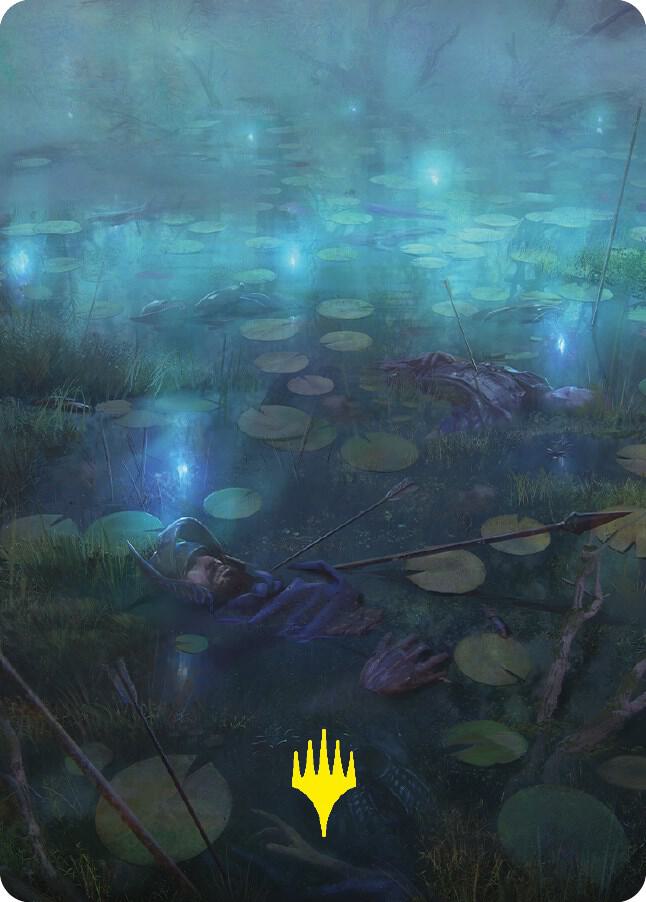 The Dead Marshes Art Card (Gold-Stamped Signature) [Art Series: Universes Beyond: The Lord of the Rings: Tales of Middle-earth] 79