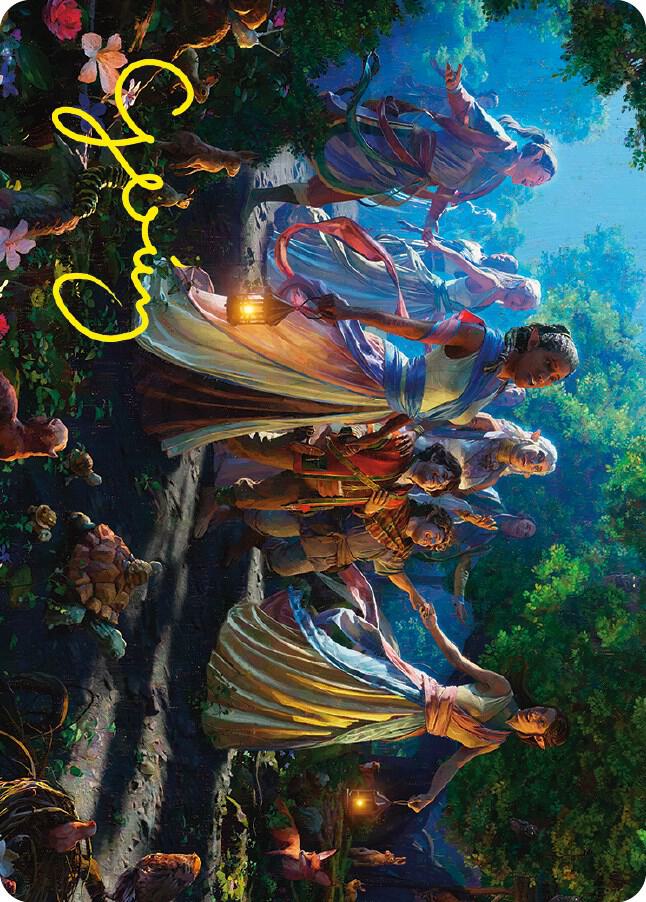 Realm Seekers Art Card (Gold-Stamped Signature) [Art Series: Universes Beyond: The Lord of the Rings: Tales of Middle-earth] 74