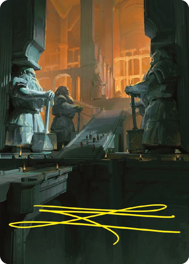 Mines of Moria Art Card (Gold-Stamped Signature) [Art Series: Universes Beyond: The Lord of the Rings: Tales of Middle-earth] 56