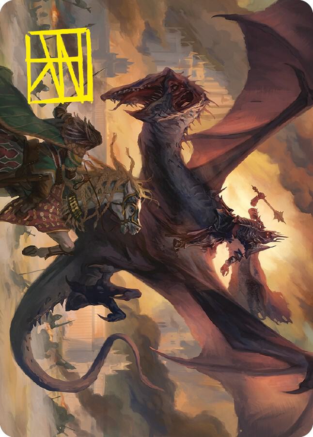 Witch-king, Bringer of Ruin Art Card (Gold-Stamped Signature) [Art Series: Universes Beyond: The Lord of the Rings: Tales of Middle-earth] 34