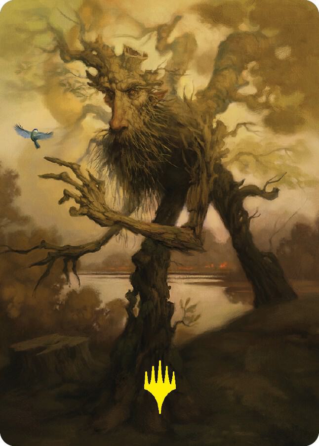 Treefolk Token Art Card (Gold-Stamped Signature) [Art Series: Universes Beyond: The Lord of the Rings: Tales of Middle-earth] 81