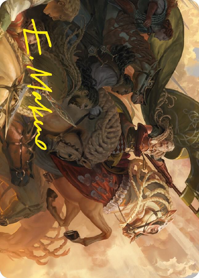 Marshal's Anthem Art Card (Gold-Stamped Signature) [Art Series: Universes Beyond: The Lord of the Rings: Tales of Middle-earth] 68