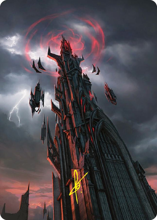 Barad-dur Art Card (Gold-Stamped Signature) [Art Series: Universes Beyond: The Lord of the Rings: Tales of Middle-earth] 54