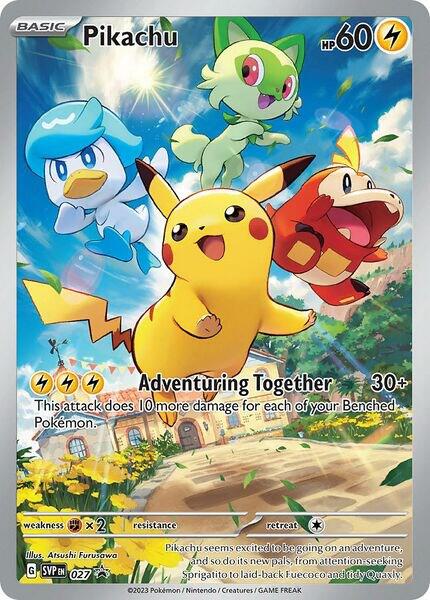 Pikachu - 027 [SV: Scarlet & Violet Promo Cards] 027