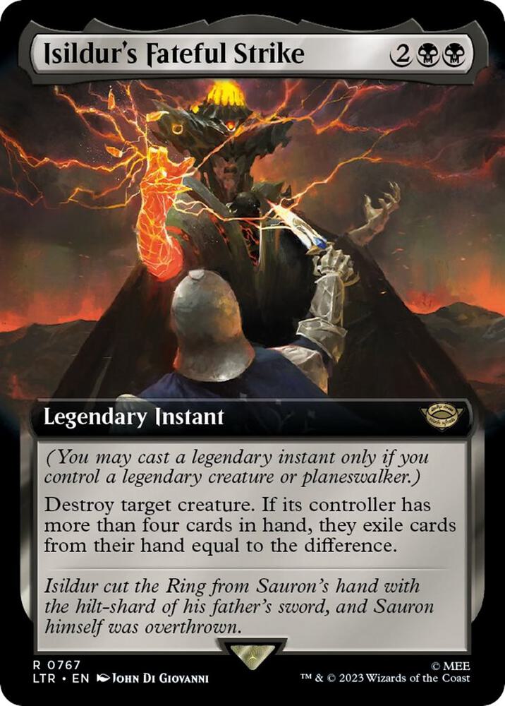 Isildur's Fateful Strike (Extended Art) (Surge Foil) [Universes Beyond: The Lord of the Rings: Tales of Middle-earth] 767