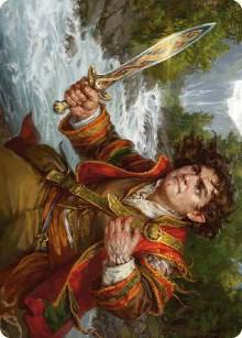 Frodo Baggins Art Card (16/81) [Art Series: Universes Beyond: The Lord of the Rings: Tales of Middle-earth] 16