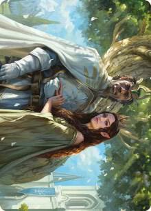 Aragorn and Arwen, Wed Art Card [Art Series: Universes Beyond: The Lord of the Rings: Tales of Middle-earth] 33