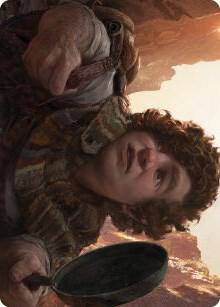 Sam, Loyal Attendant Art Card [Art Series: Universes Beyond: The Lord of the Rings: Tales of Middle-earth] 58