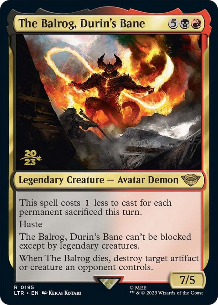 The Balrog, Durin's Bane [Prerelease Cards] 195