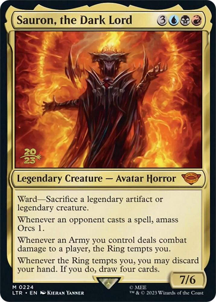 Sauron, the Dark Lord [Prerelease Cards] 224