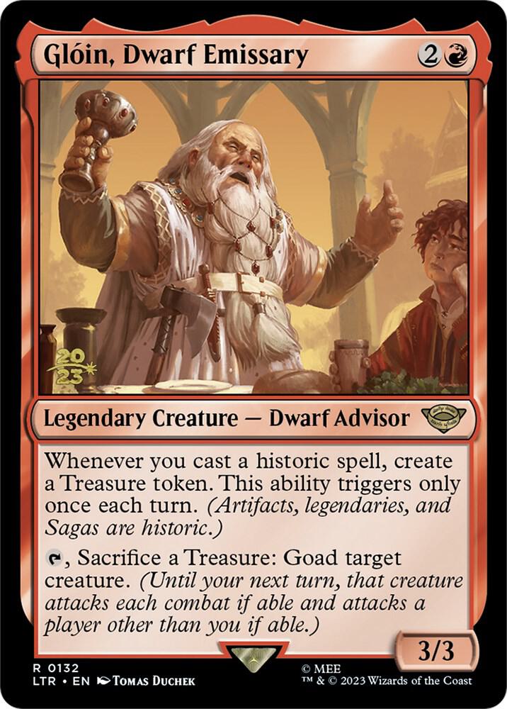 Gloin, Dwarf Emissary [Prerelease Cards] 132