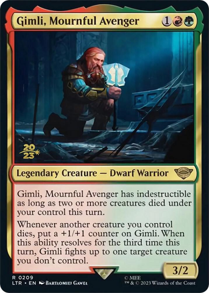 Gimli, Mournful Avenger [Prerelease Cards] 209