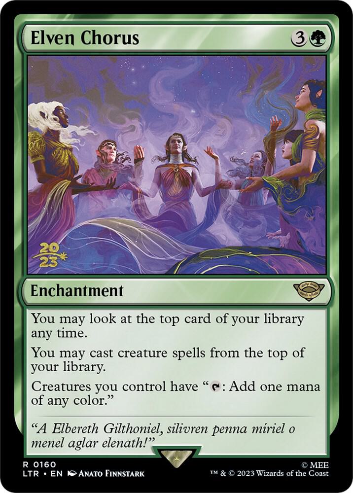 Elven Chorus [Prerelease Cards] 160
