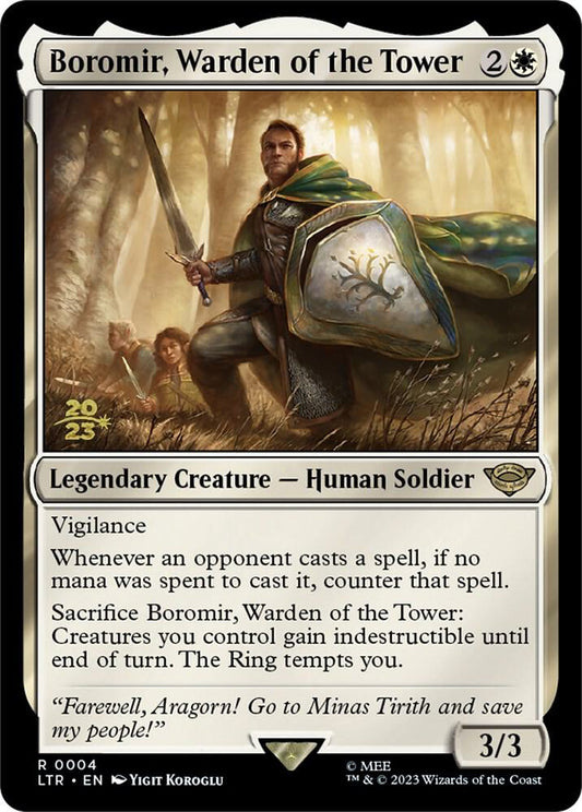 Boromir, Warden of the Tower [Prerelease Cards] 4