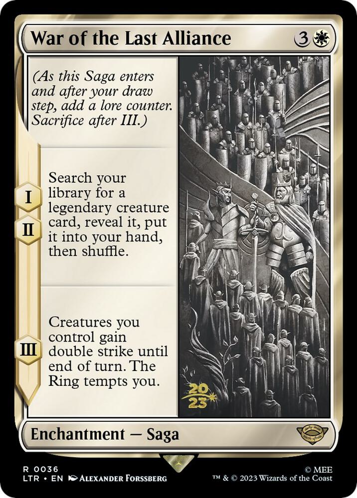 War of the Last Alliance [Prerelease Cards] 36