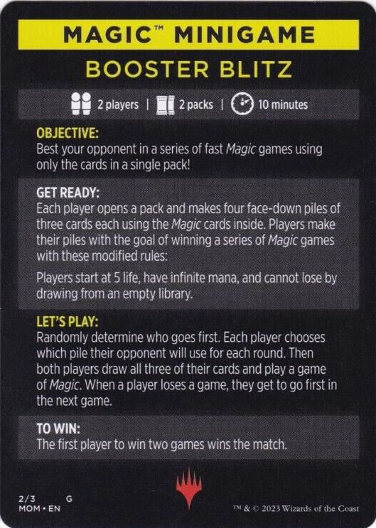 Magic Minigame: Booster Blitz [March of the Machine] 2