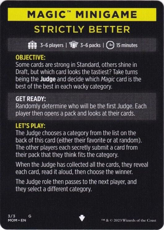 Magic Minigame: Strictly Better [March of the Machine] 3