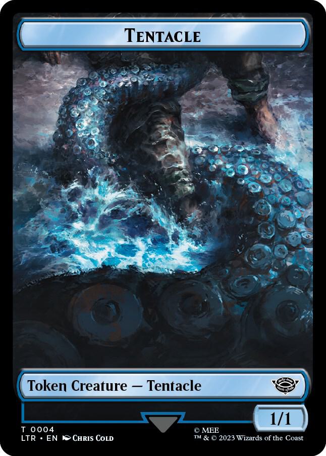 Tentacle // Food (0009) Double-Sided Token [Universes Beyond: The Lord of the Rings: Tales of Middle-earth] 4 // 9