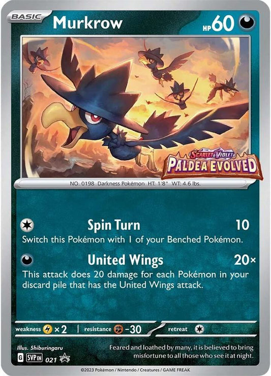 Murkrow - 021 (Prerelease) [SV: Scarlet & Violet Promo Cards] 021