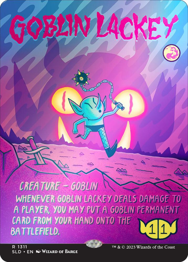 Goblin Lackey (1311) (Rainbow Foil) [Secret Lair Drop Series] 1311