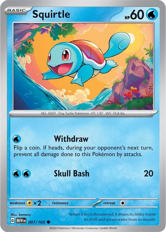 Squirtle - 007/165 [SV: Scarlet & Violet 151] 007/165