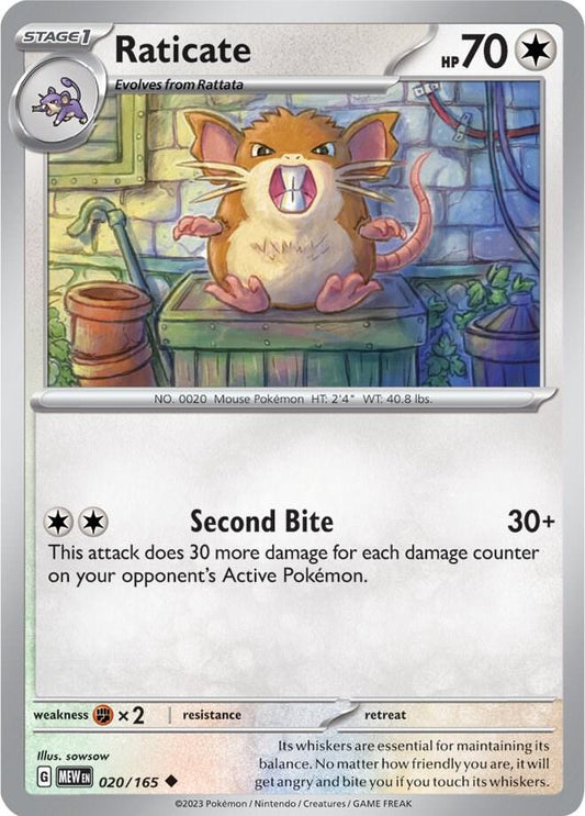 Raticate [SV: Scarlet & Violet 151] 020/165